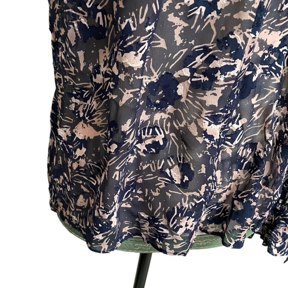 Derek Lam 10 Crosby Floral Silk Cotton Cold Shoulder Blouse Size 2 - Picture 5 of 13